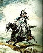 charles emile callande cuirassier au galop oil painting reproduction